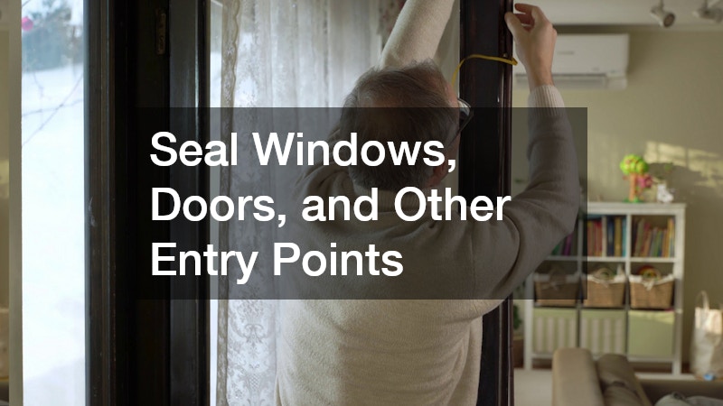 Seal Windows, Doors, and Other Entry Points