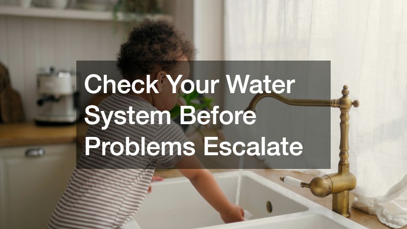 Check Your Water System Before Problems Escalate