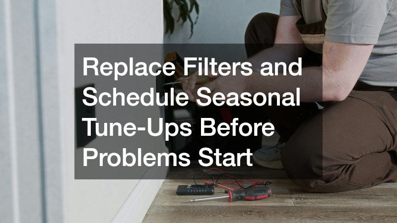 Replace Filters and Schedule Seasonal Tune-Ups Before Problems Start