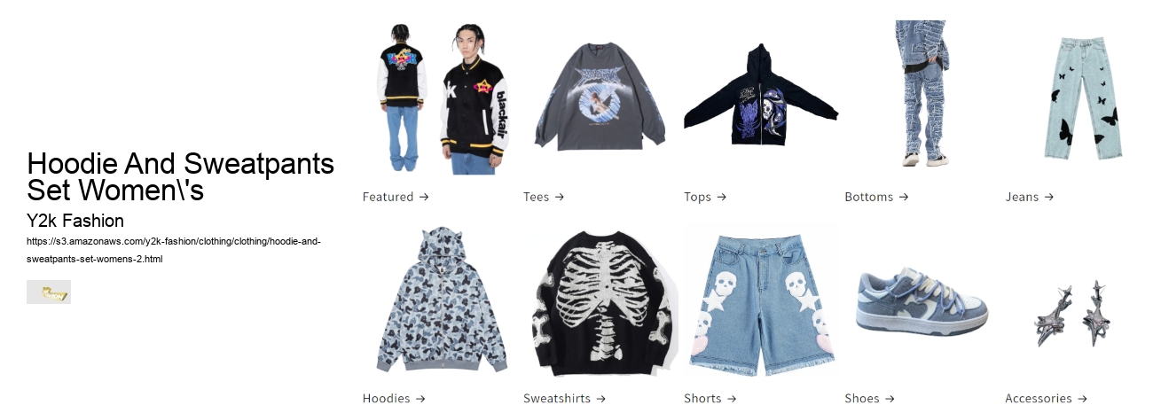 Hoodie And Sweatpants Set Women's