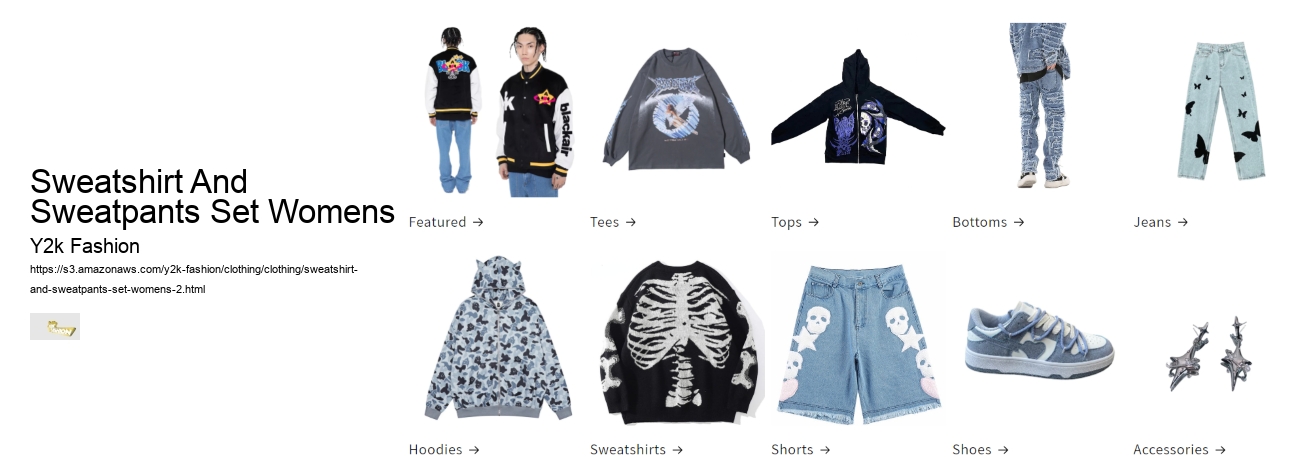 Sweatshirt And Sweatpants Set Womens