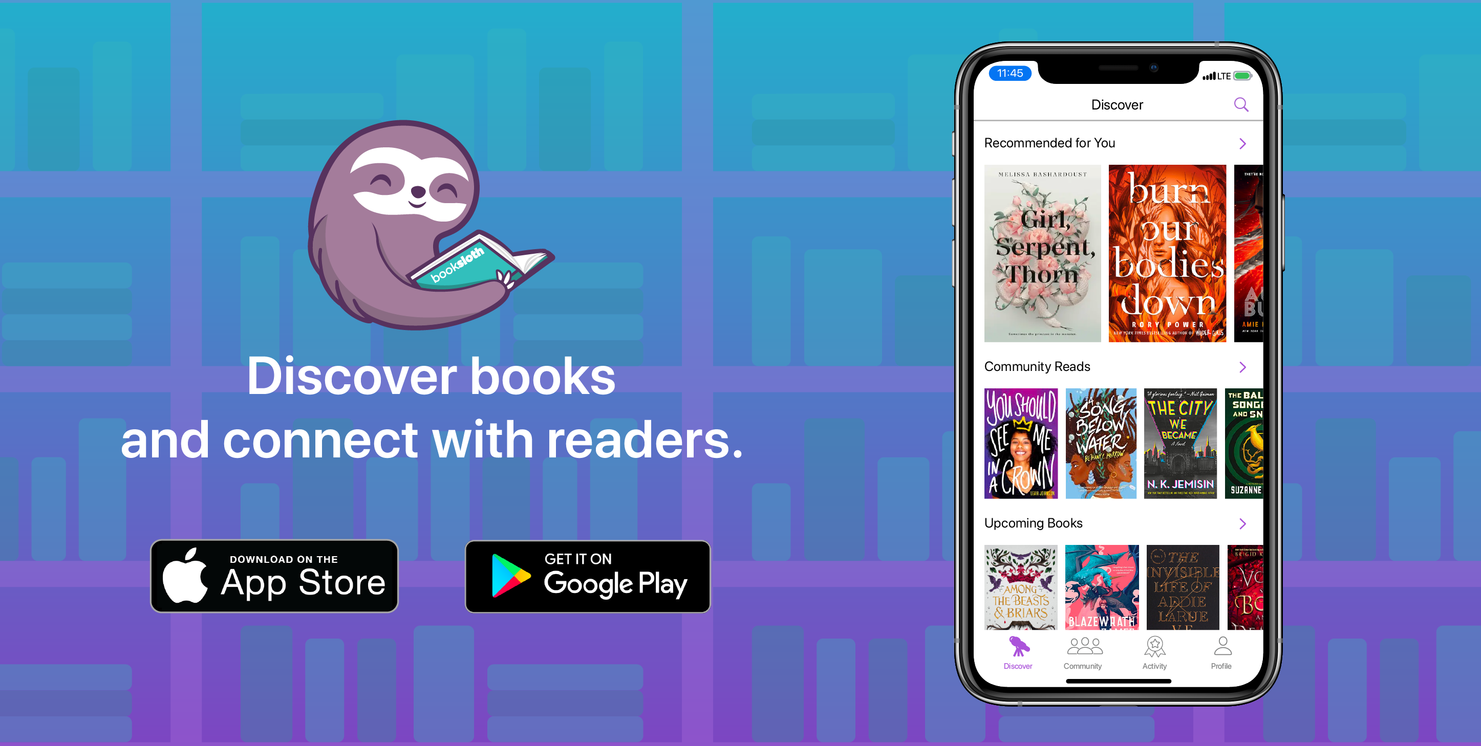 BookSloth Discover books and connect with readers.