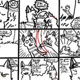 1 ère page ! je n'ai pas commencé à faire la deuxième /!\ Si vous êtes un chat vous pouvez me demander à être dedans et avoir le rôle d'un gentil/méchant /!\