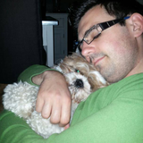 calin avec mon maitre