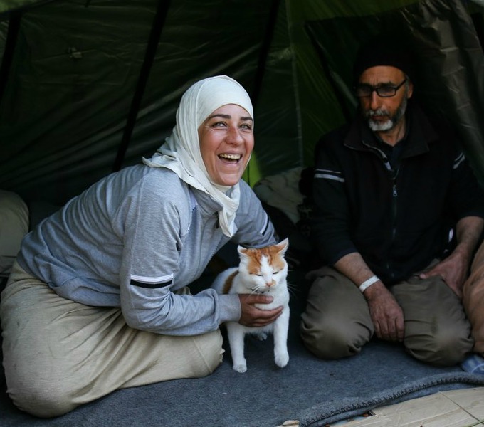 Cette famille de réfugiés refuse d’abandonner son chat Yummypets