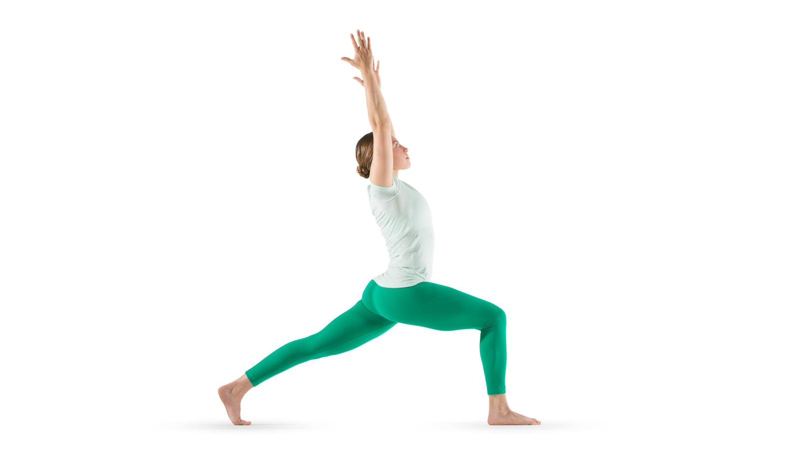 thumbnail image 2 of Crescent High Lunge Pose Variation Cactus Arms Yoga (Ashta Chandrasana Variation Cactus Arms... 2 of 11