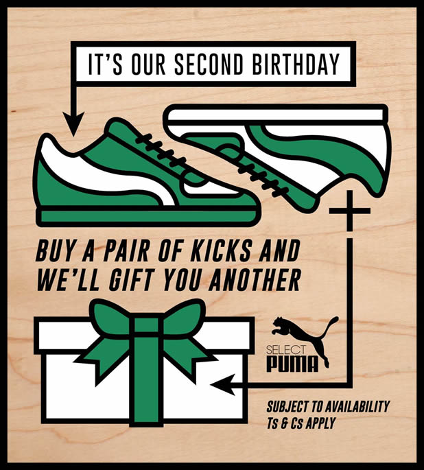 puma birthday bash code