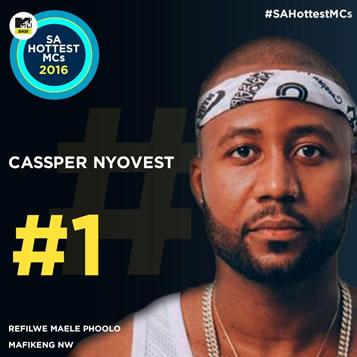 Cassper Nyovest crowned SA’s Hottest MC of 2016