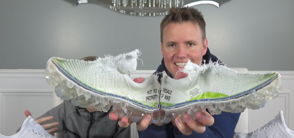 WATCH: Nike Air VaporMax gets cut in half to see what’s inside