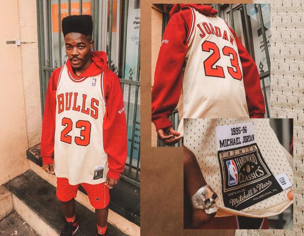 STYLE BASE 36 Mitchell & Ness Michael Jordan Gold Jersey YOMZANSI