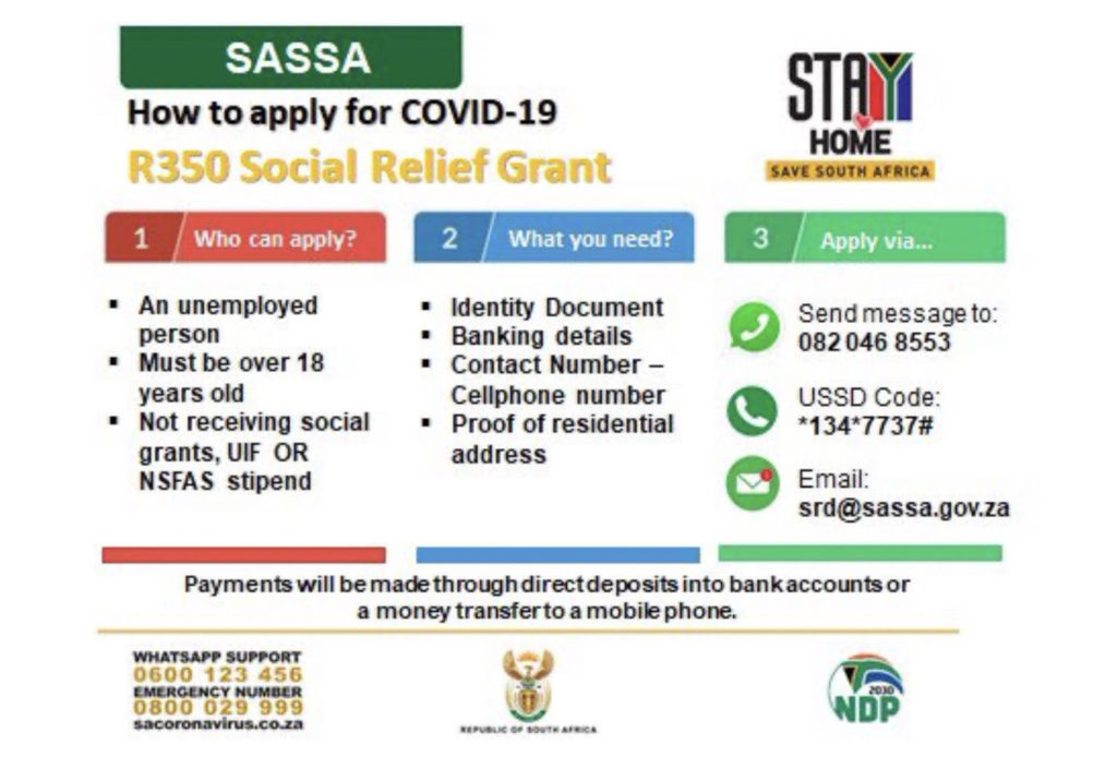 How to apply for R350 Special Relief Grant if you're unemployed
