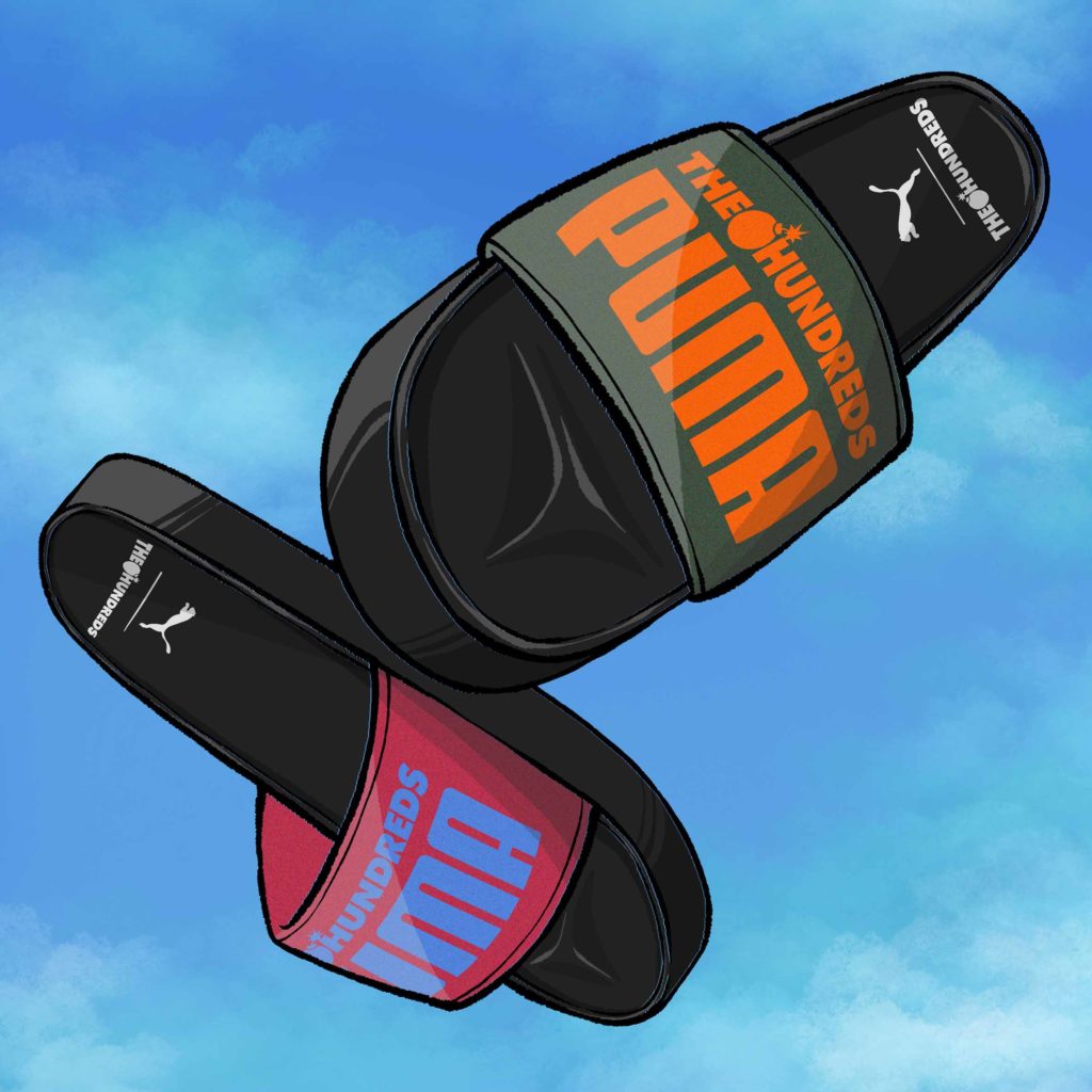 puma the hundreds slides
