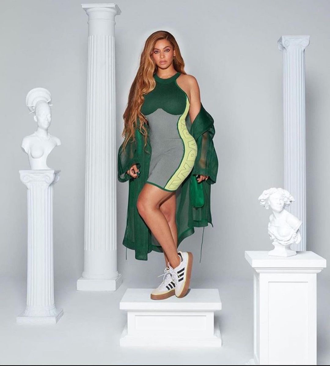 adidas gazelle silver green womens Adidas x Beyonce Ivy Park Superstar Platform Sneakers, 6 - BOPF main image 1