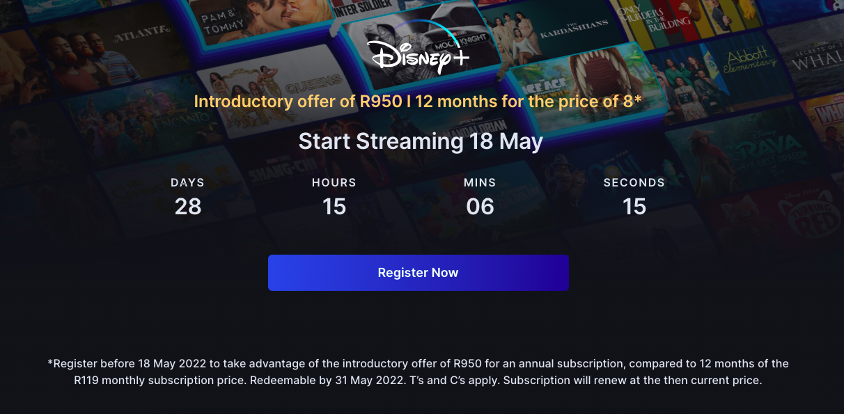 Disney R49 Disney+ launches pre-registrations and special pricing - YOMZANSI ...