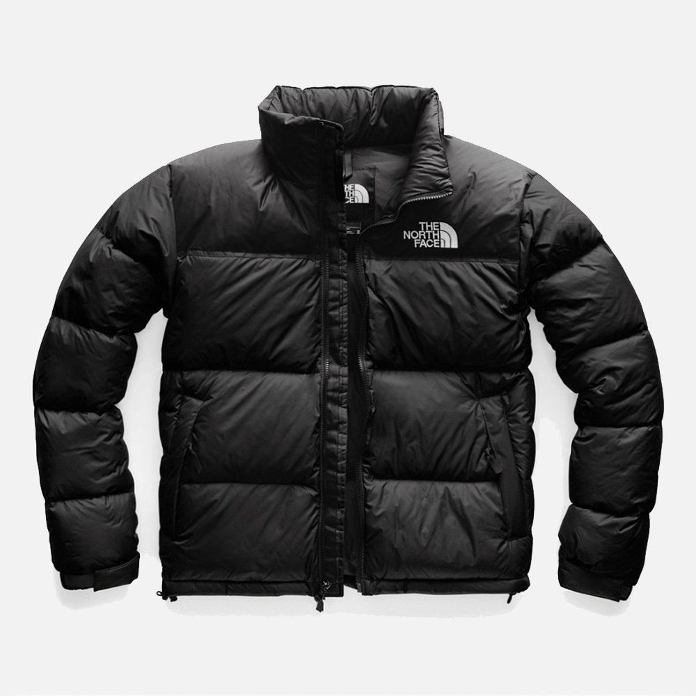 The North Face puffer jacket, Vans flask