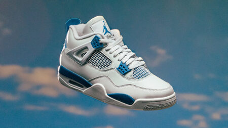 シューズ(男性用) Air Jordan 4 MILITARY BLUE air-jordan-4-military-blue-