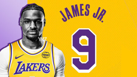 Bronny James will wear No. 9 for Los Angeles Lakers