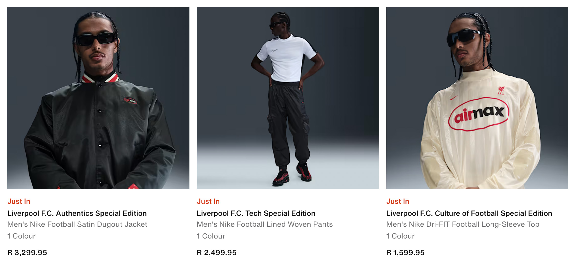 liverpool fc nike air max collection