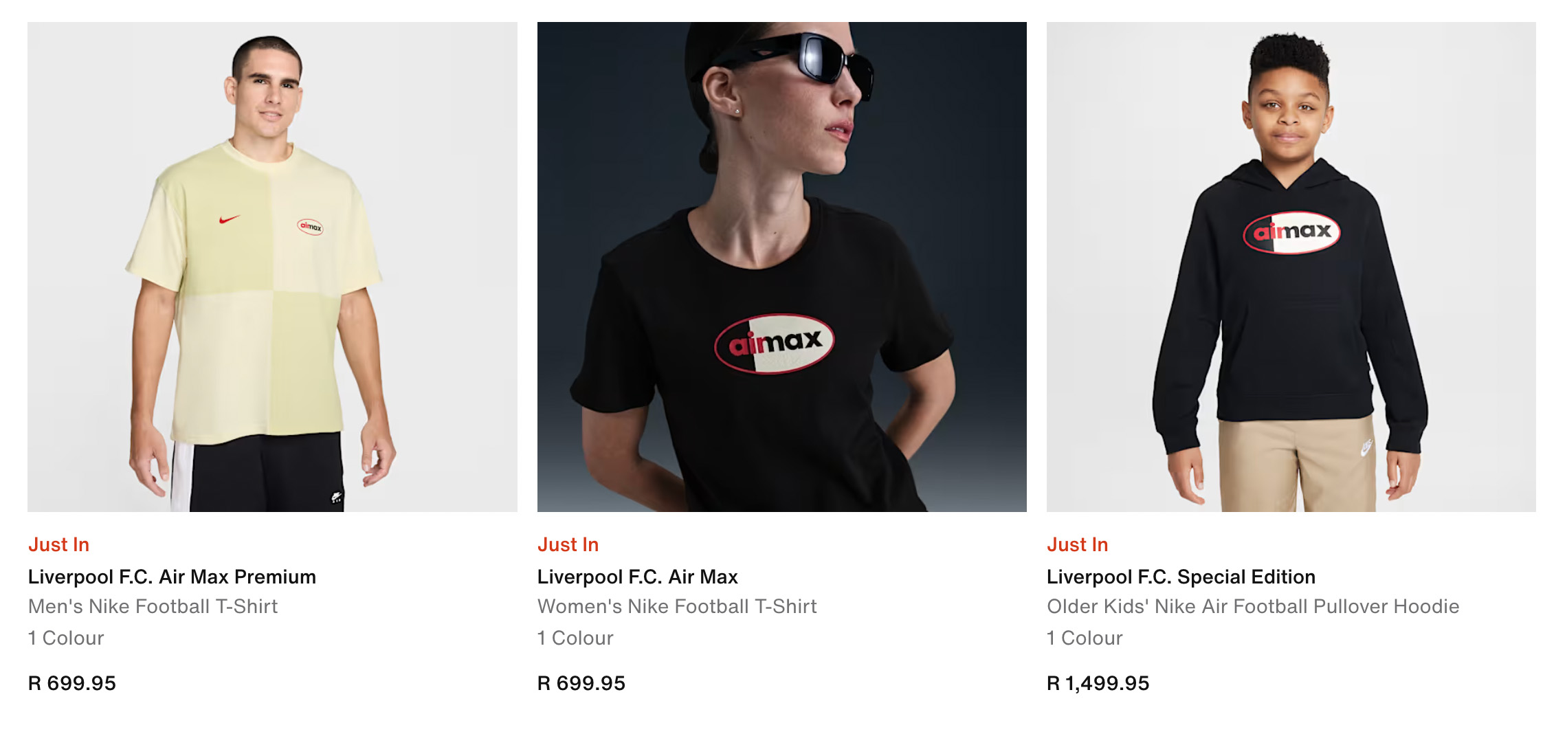 liverpool fc nike air max collection