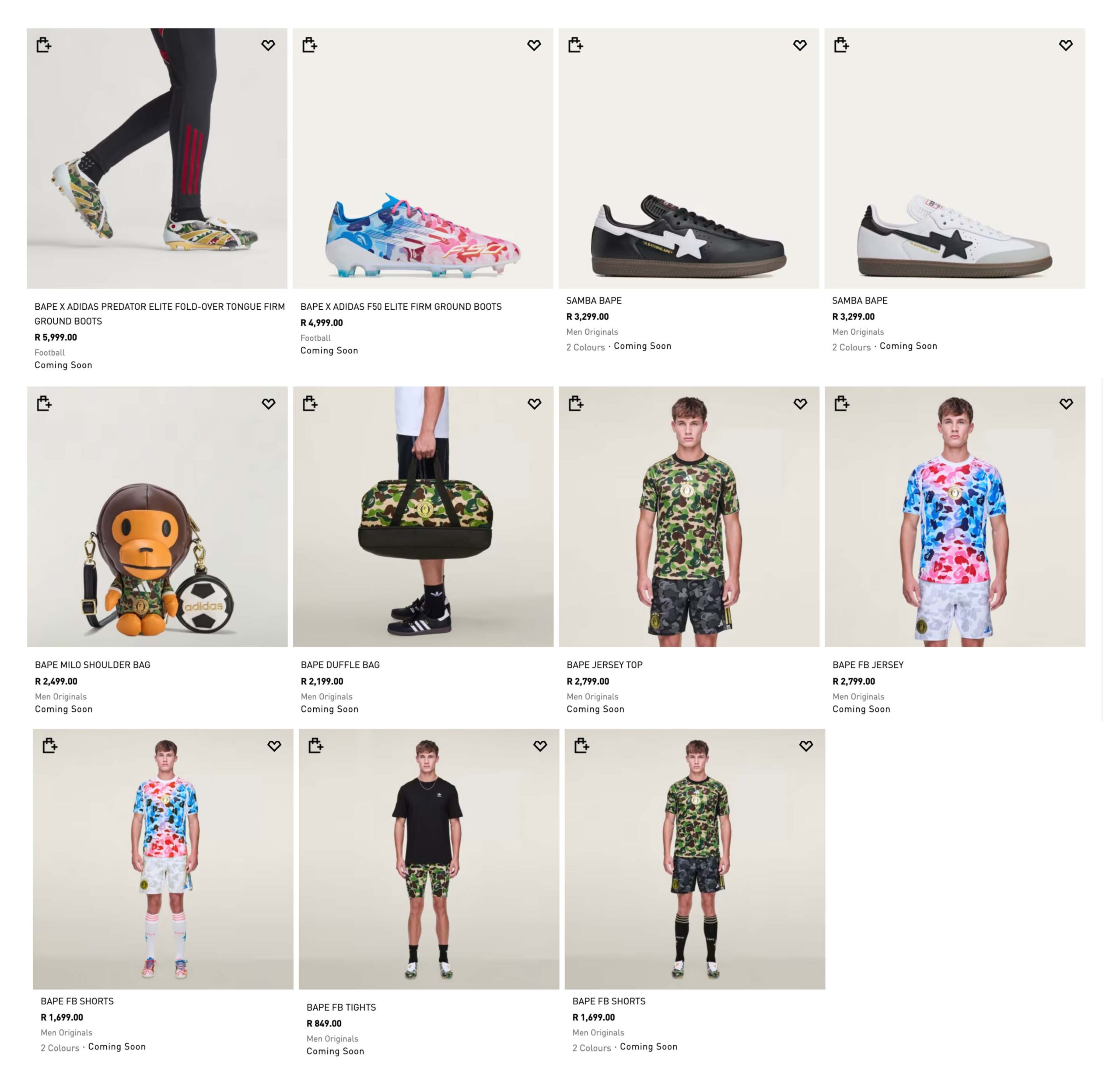 adidas and BAPE have a new soccer collection
