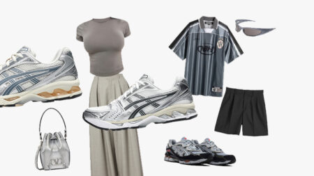 PANTONE SUNDAYS ‘Platinum Grey’ outfits inspo featuring ASICS