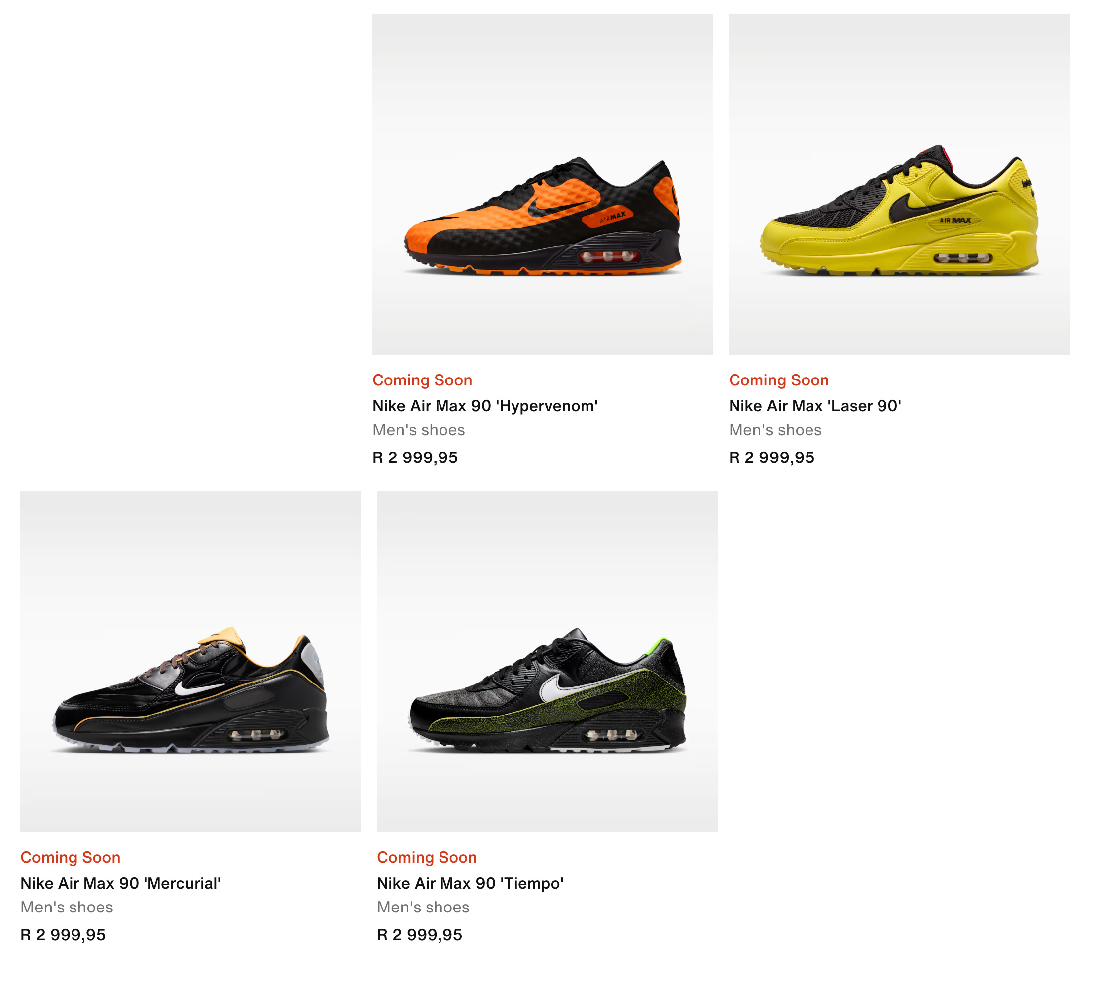Nike Mad 90 Pack: four Air Max 90 inspired by football