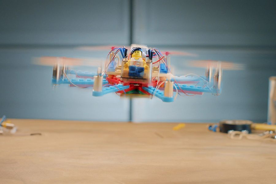 Startup soars with LEGO drones