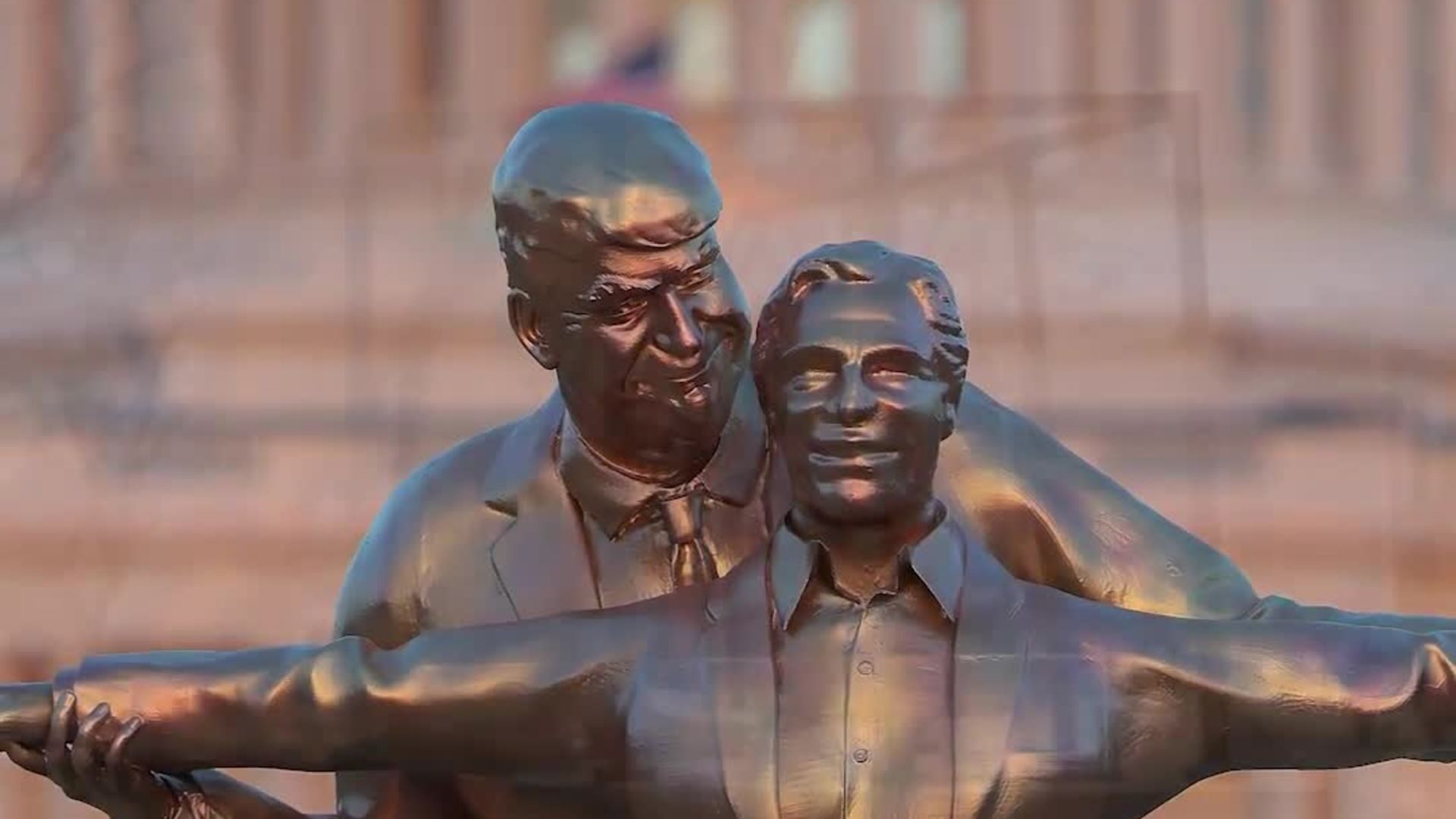 'Titanic' Trump-Epstein Statue Appears On National Mall In DC