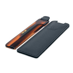 HEY JOE! DELUXE COMB LEATHER CASE | Peine de bolsillo