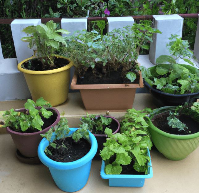 Wood pots and planters