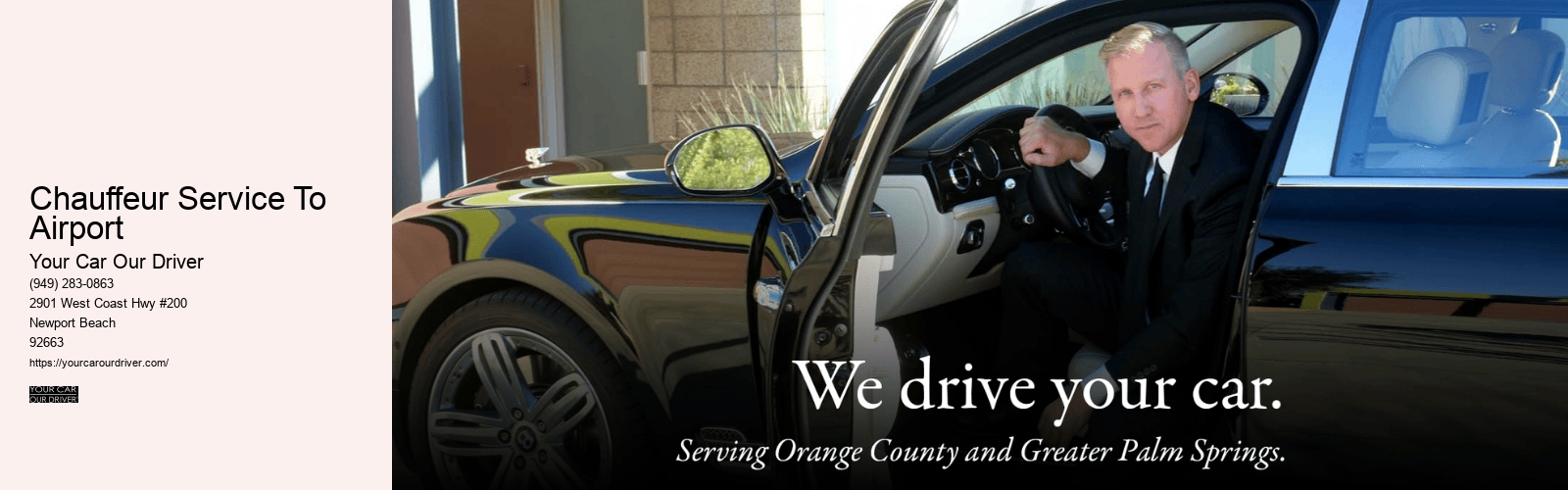 Chauffeur Service To Airport