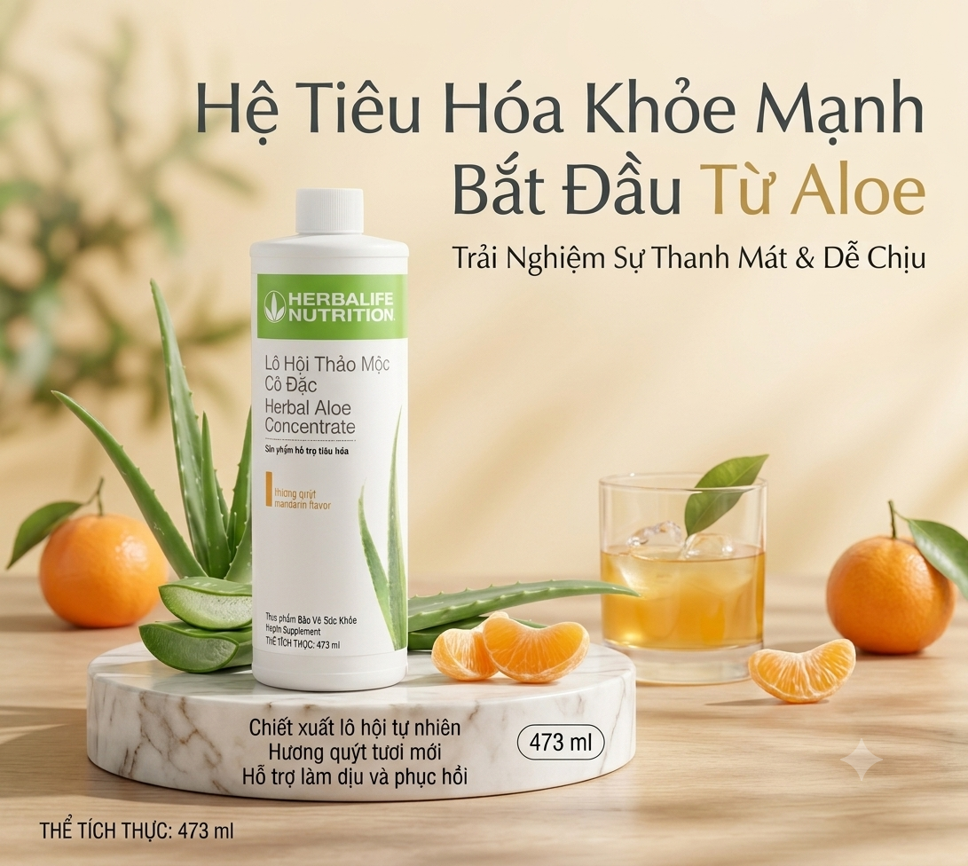 Lô Hội Thảo Mộc Cô Đặc (473ml) (Quýt) lohoi quyt wed2