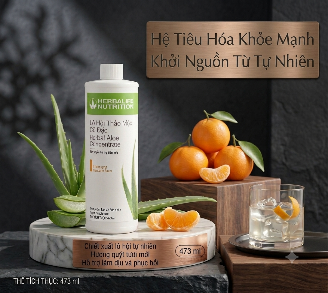Lô Hội Thảo Mộc Cô Đặc (473ml) (Quýt) lohoi quyt wed3