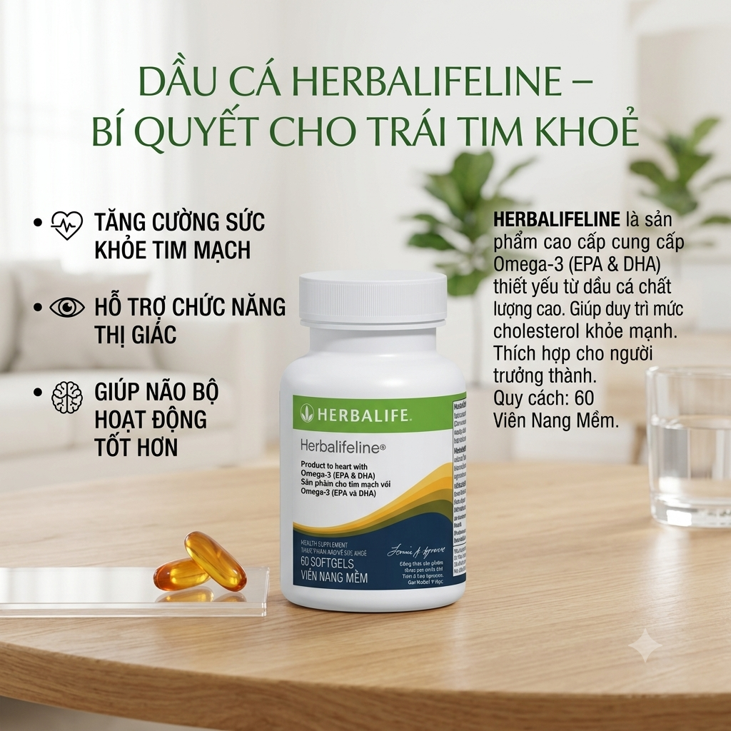 Herbalifeline (60 Viên) omega3 her wed 2 1