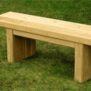 Zen Bench In Green Oak