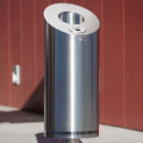 Bollard Mounted Litter Bins: LuxBin