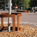CorTen Tree Grid Twiggy Round