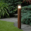 Teak Garden Bollard Lights by Lighting for Gardens