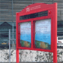 A-Solar Solar-illuminated Aluminium Notice Boards