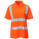 FEMALE HI VIS SHORT SLEEVE POLO SHIRT