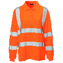 FEMALE HI VIS LONG SLEEVE POLO SHIRT