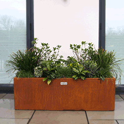 Corten Extra Large Trough Planter