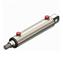 Rear clevis mounted hydraulic cylinders