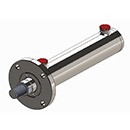 Front flange mounted hydraulic cylinders