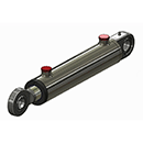 Welded spherical bearing mounted hydraulic cylinders