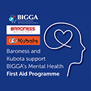 Baroness and Kubota Back BIGGA Mental Health First Aid Programme