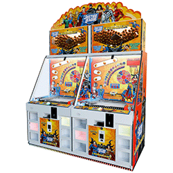 Justice League themed closed loop RFID / Golden Egg machine.