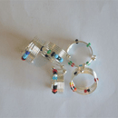 Jewellery - Silver Spiral Ring with Beads