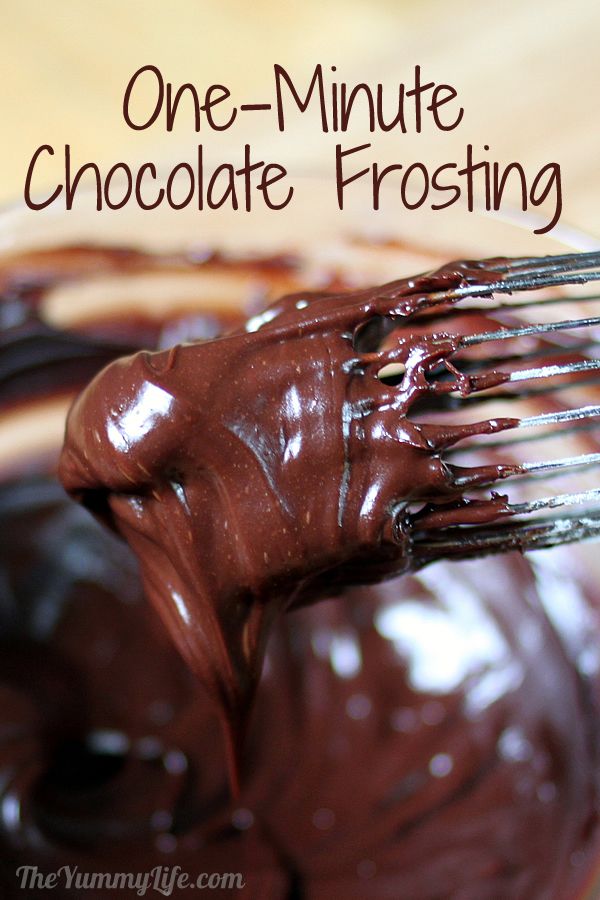 One Minute Chocolate Frosting