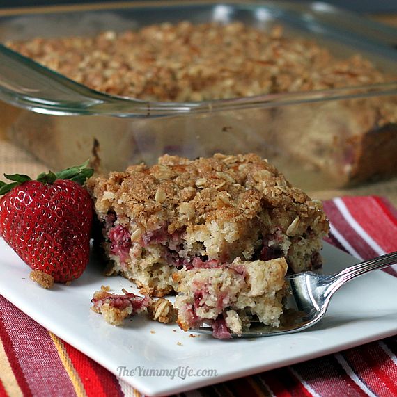 strawberry breakfast cake